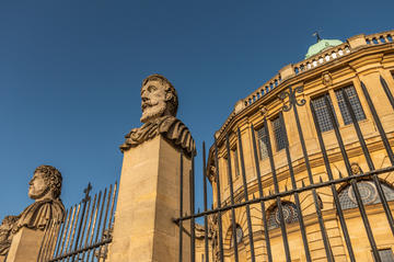 Emperor heads outside the Sheldonian Theatre Oxford